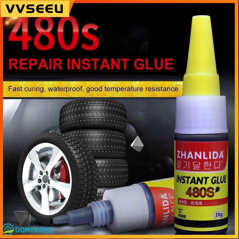 480S Black Super Glue Car Rubber Repair Tire Glue Window Spe