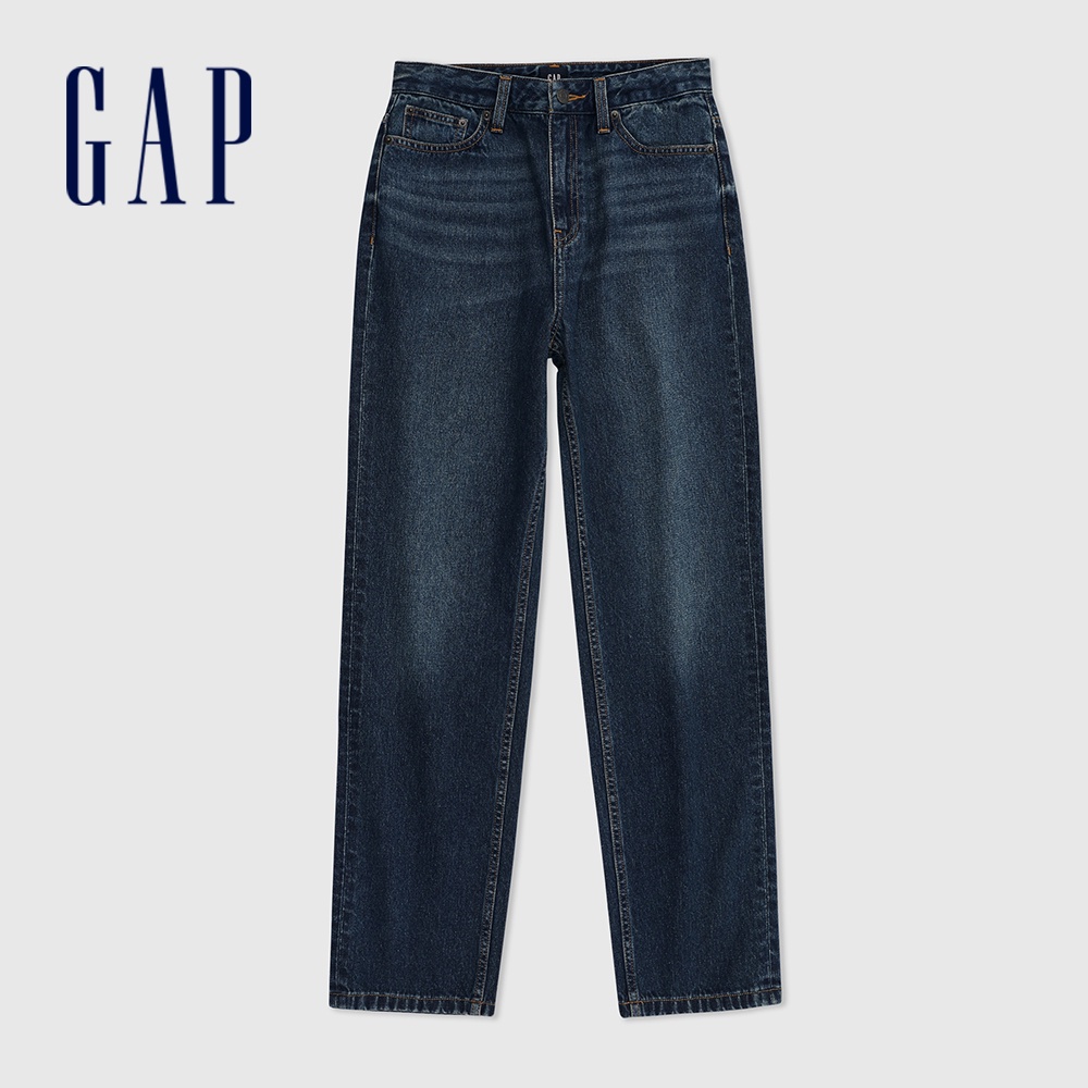 Gap 女裝 直筒牛仔褲-深藍色(892180)