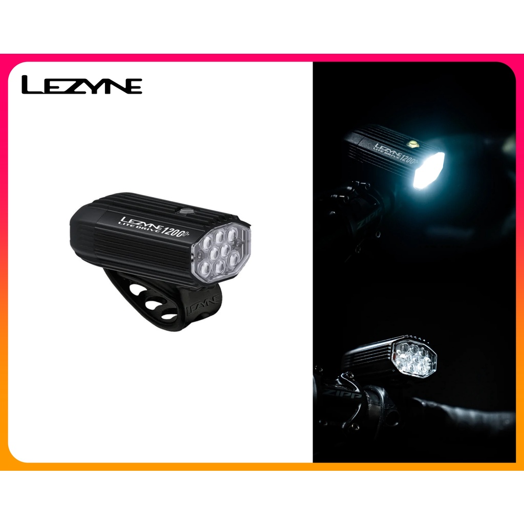 騎樂●公司貨●Lezyne Lite Drive 1200+ 1000XL自行車前燈/USB-C/IPX7防水