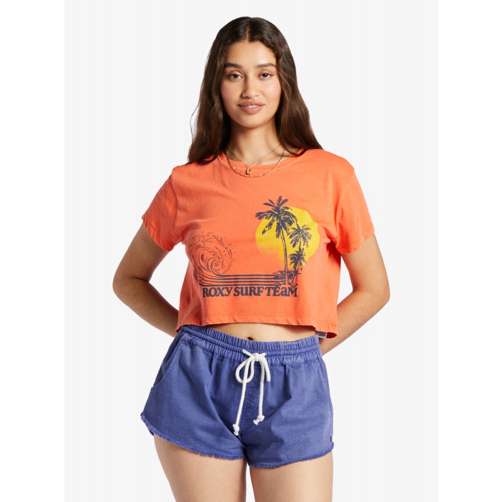 ROXY - RETRO SURF TEAM CBT 女款 短袖T恤 橘色