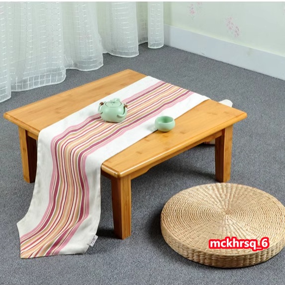 楠竹炕桌 實木方桌正方形床上學習桌 飯桌 榻榻米桌子 小茶幾 飄窗矮桌