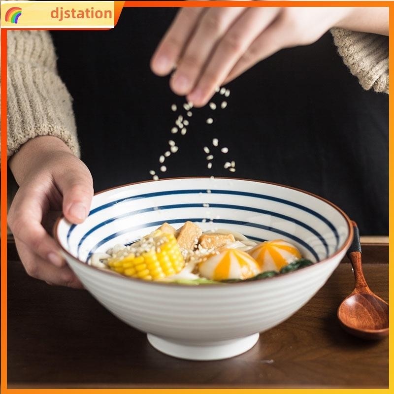 Bowls Japanese Bowls for Soup Ramen Bowl Blue Stripe Creativ