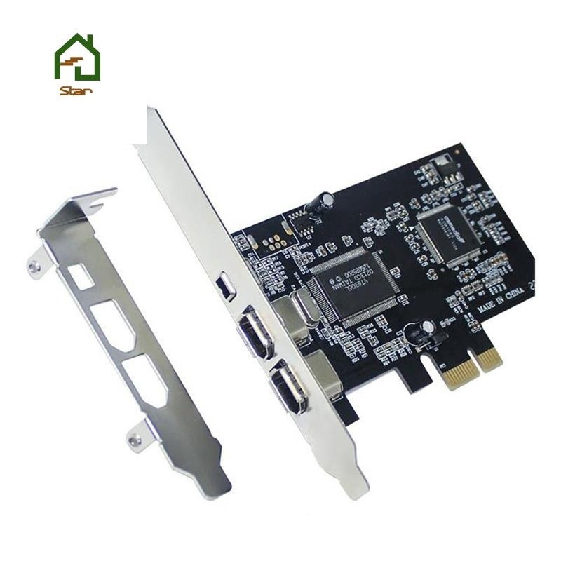 ☁Pci-e PCI Express Firewire 卡, 帶火線電纜的 IEEE 1394 控