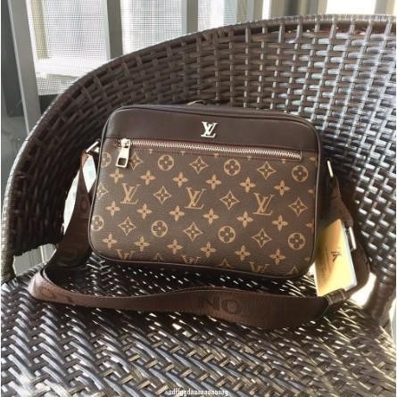 佳佳二手/實拍新款*Louisvuitton LV 頂級原版質量 單肩包男大容量斜挎包 男包商務休閒男士包包 橫