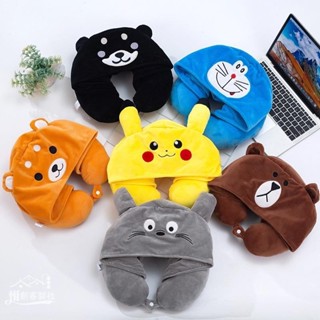 ◇▌【客製化】【u形枕】批發u型枕 禮品logo 刺繡 學生午睡 公室卡通 連帽 u型枕