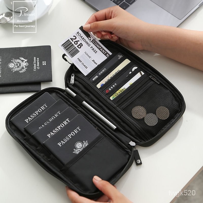 rfid 防盜包 錢包 皮夾 卡夾 腰包 RFID防盜刷護照包旅行便攜隨身大容量收納包防水機票夾證件包旅遊 JMWR