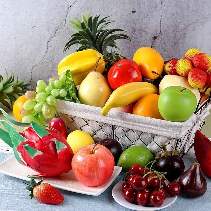 【清倉處理】仿真水果蔬菜假水果家庭塑料泡沫客廳擺模型混裝教具