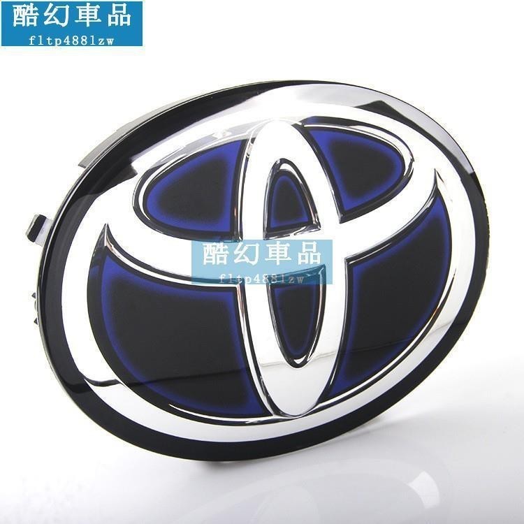 適用於車標誌貼 車標適用TOYOTA前標後標 方向盤標貼logo 適用豐田改裝中網車標誌 混合動力HYBRID尾標頭標