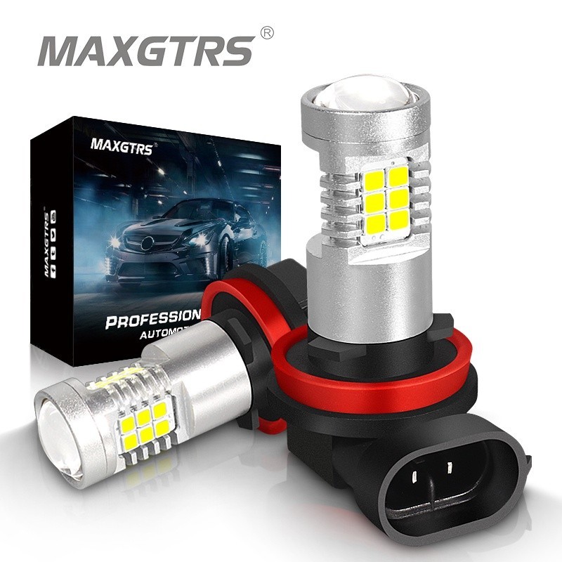 Maxgtrs 2x 汽車霧燈 Led 燈泡 H8 H11 Led HB4 9006 HB3 9005 自動駕駛 DRL