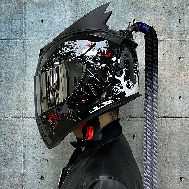 頭盔 安全帽 AIS艾獅電動自行車頭盔 男女全盔 雙鏡冬季個性可裝藍牙帥氣炫酷頭盔 安全頭盔 DCXT