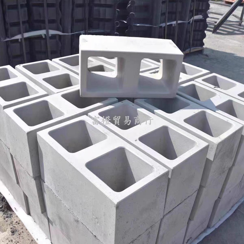 網紅空心磚塑料模具水泥模塊裝飾墻護坡回子磚磨具40*20*20雙孔