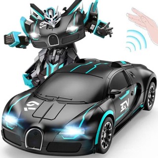 JJR汽車機器人生日禮物賽車/遙控車兒童變形車遙控男孩玩具車C DG3W