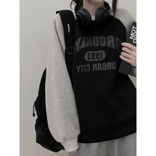 Codibook｜韓國 ccomeng 撞色印花連帽長袖上衣［預購］長袖上衣 女裝