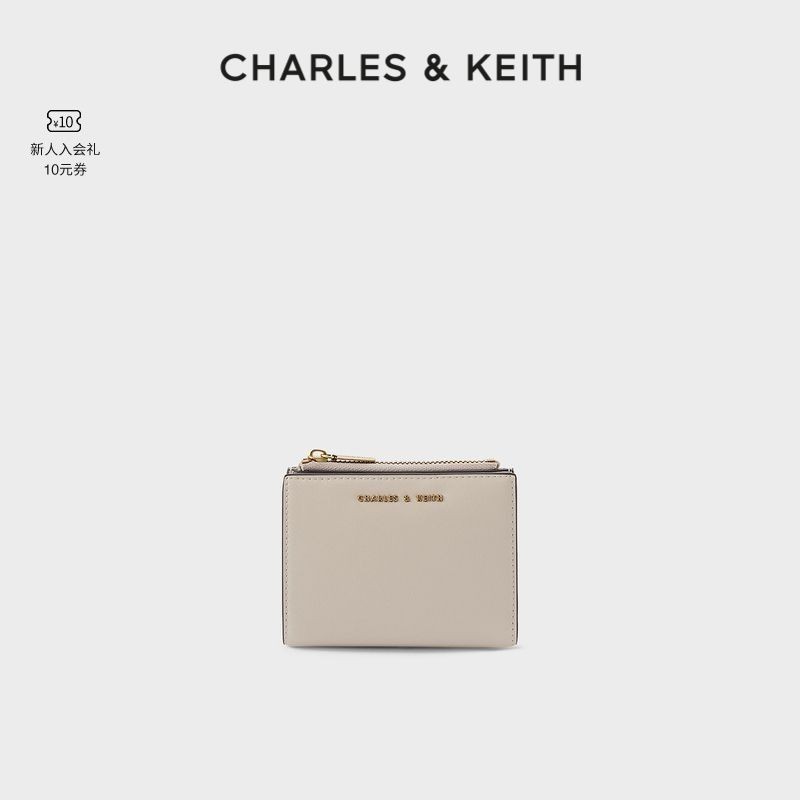 𝑾𝑾速發🎉 CHARLES&amp;KEITH純色簡約多卡位短款錢包包女包CK6-10680907