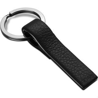 台灣現貨 德國《REFLECTS》網紋皮革輕鬆放鑰匙圈(黑) | 吊飾 鎖匙圈