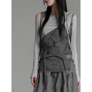 【Codibook】韓國 binary01 層次感設計無袖襯衫［預購］襯衫 羽絨背心 女裝