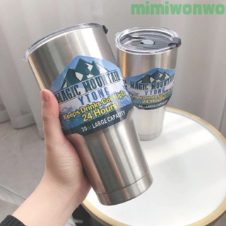 🔥免運🔥咖啡杯 保溫杯 巨無霸 冰霸杯 隨行杯 玻璃杯 馬剋杯 德國316不銹鋼大容量超冰製冷保溫杯馬剋杯保冷冰霸杯 D