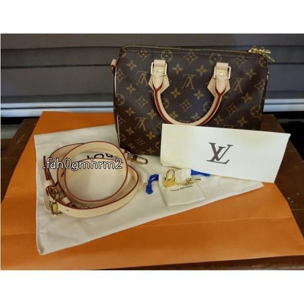 二手現貨 LV Speedy 25 附背帶 手提包 M41113 原花 N41368 棋盤格 N41374 免運