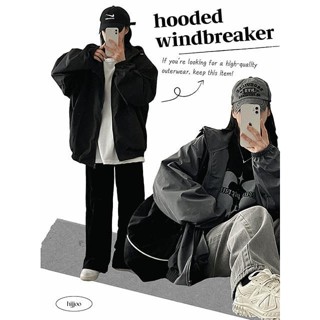 Codibook｜韓國 HIJJOO 鬆身連帽風衣外套［預購］拉鍊外套 防風外套 女裝