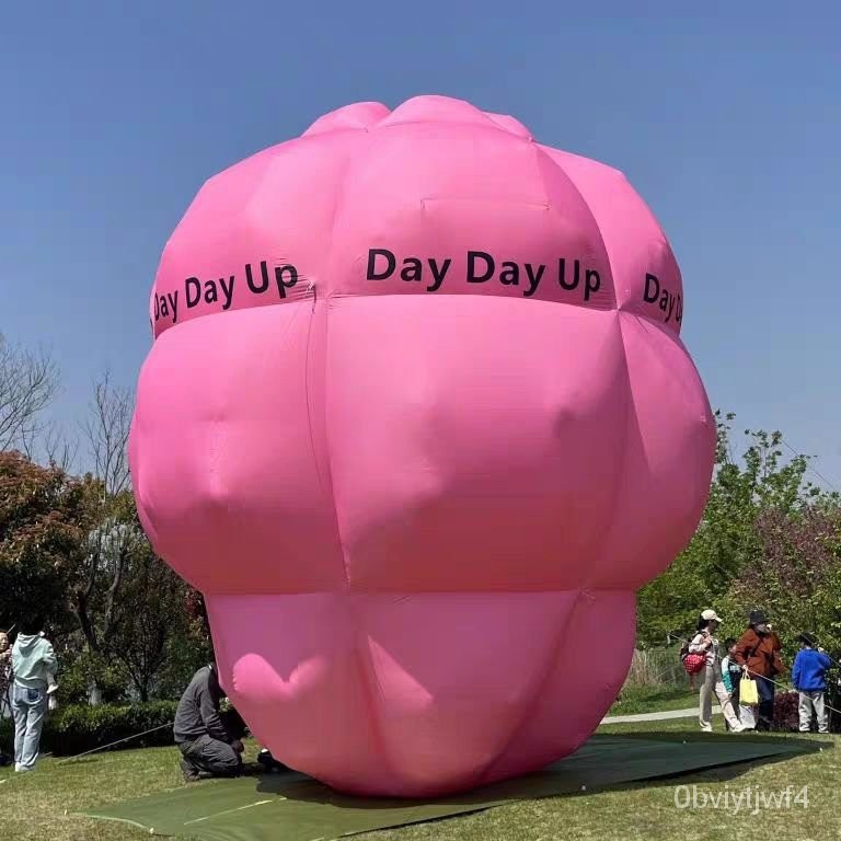 【客製】【精品優選】大型充氣熱氣球氣模戶外露營塗鴉蝸牛卡通拍照打卡裝飾客製