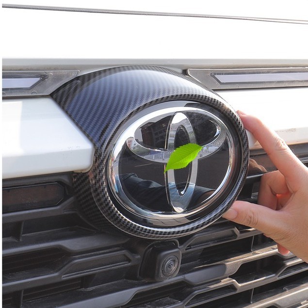 豐田 TOYOTA 2020 2022 RAV4 5代 五代 前車標 飾框 車標 裝飾框 碳纖維 鋼琴黑 電鍍銀