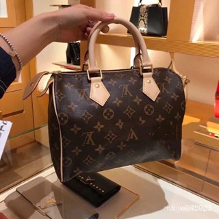 LV LOUIS VUITTON M41109 Speedy 25 經典Monogram波士頓包 手提包 手拿包