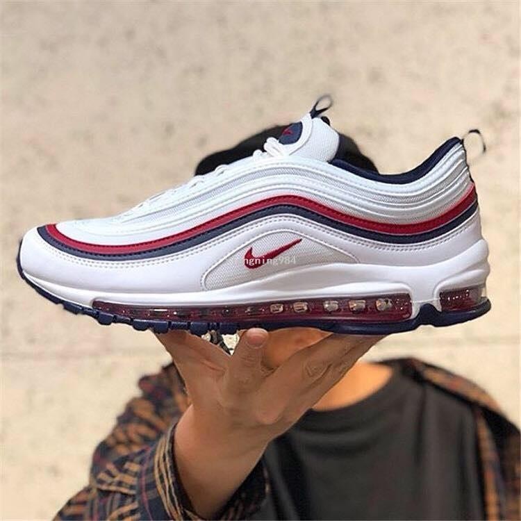 NIKE AIR MAX97 美國隊配色 白藍紅 氣墊 慢跑鞋 921733-102