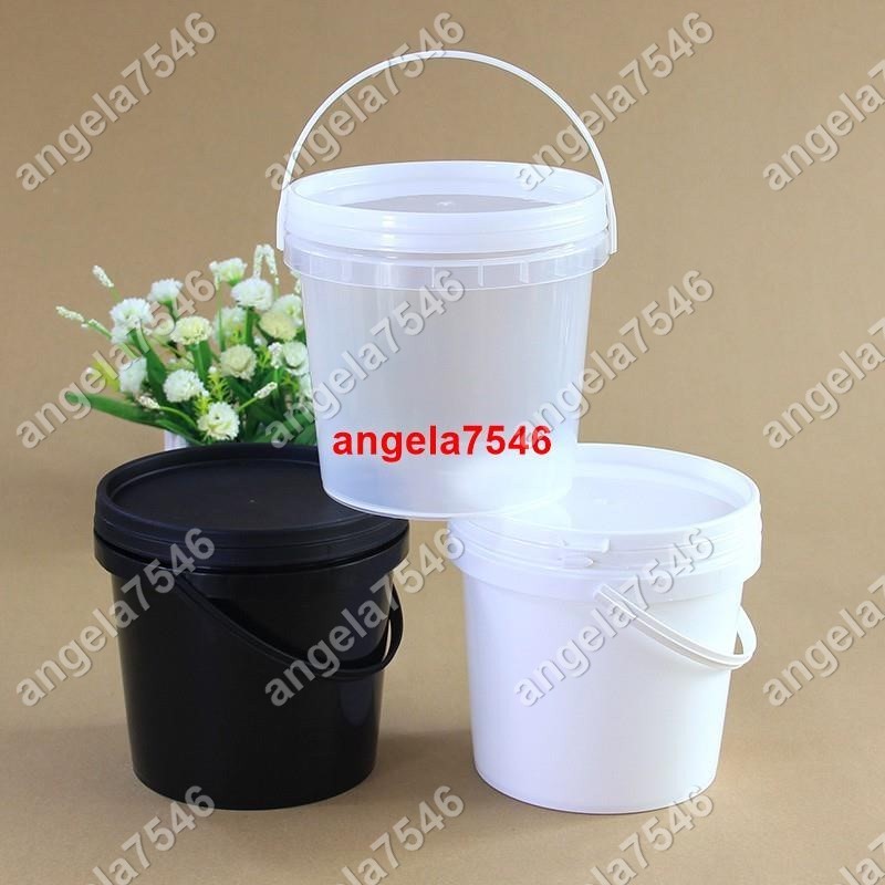 食品級塑膠桶密封桶小水桶包裝桶2/5/10/20/25KG升L公斤透明帶蓋coo8520258