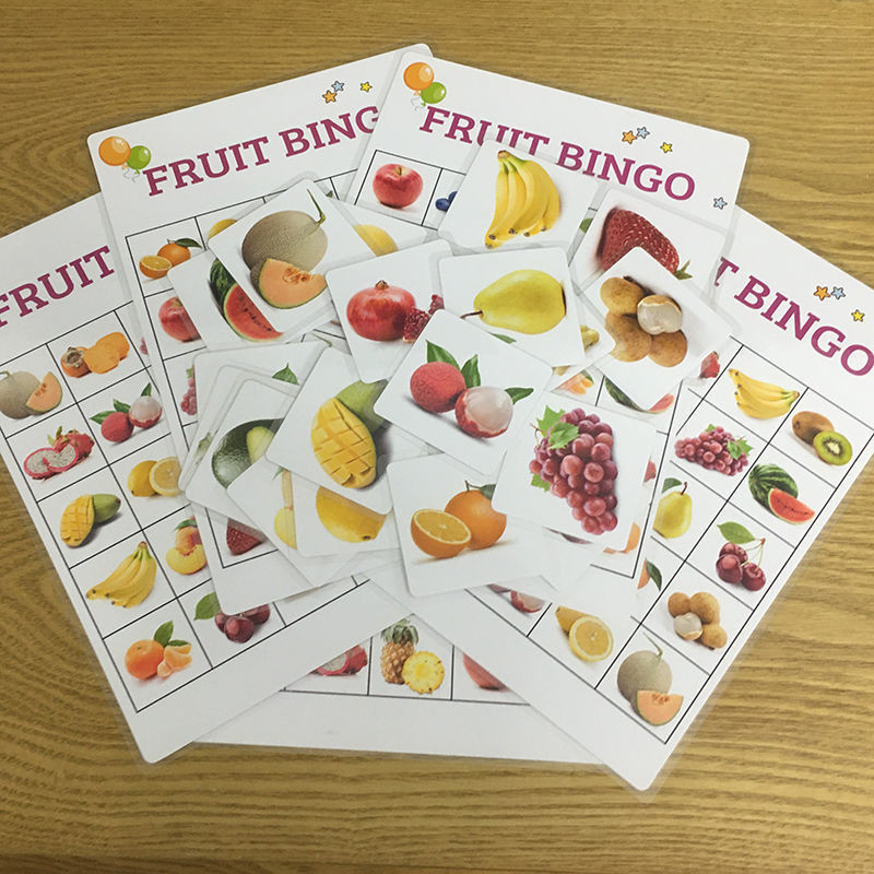 優選好物賓果fruit bingo水果主題兒童桌游卡片家庭游戲記憶閃卡教師教具優選