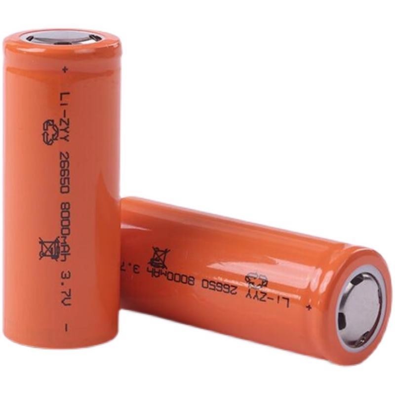動力電池 電池 新款26650電池強光手電筒3.7v大容量18650電池可充電4.2v充