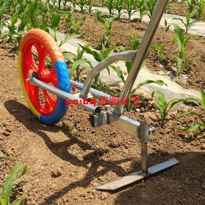手推式除草神器多功能開溝耘地松土機農用手推耘鋤小型微耕機犁鋤