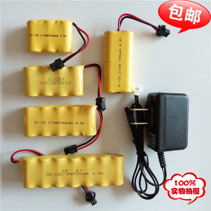 玩具電池 充電電池 變形金剛機器人玩具遙控車 電池 組2/3AA 3.6 4.8V 6v充電 電池 組