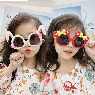 兒童眼鏡 兒童太陽眼鏡 偏光太陽眼鏡 兒童墨鏡 兒童眼鏡女可愛網紅太陽鏡時尚卡通裝扮防紫外綫護眼寶寶用品墨鏡