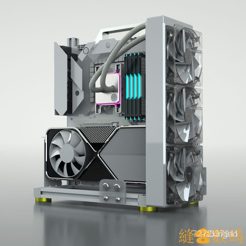 【限時下殺】開放機箱架 支持240 360水冷 支持X79 X99雙路 ITX MATX創意機箱 9Z6V ULHJ