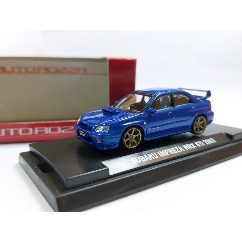 1/64 二改輪框煞車 AutoRozza Subaru Impreza WRX STI GDB 2003 藍/白