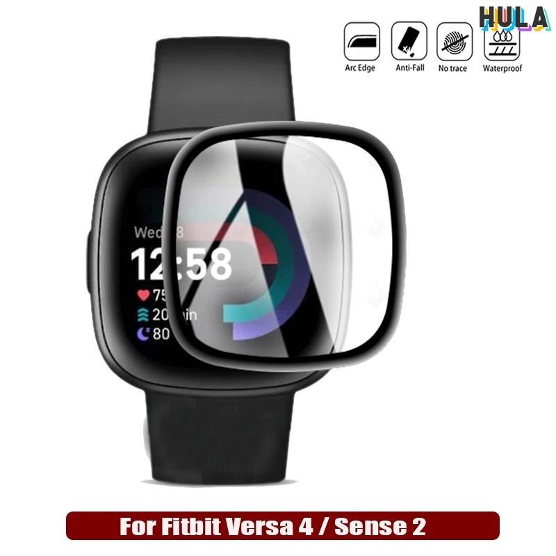 HULA-適用於 Fitbit Versa 4 / Sense 2 的 MA 屏幕保護膜全覆蓋透明軟膜