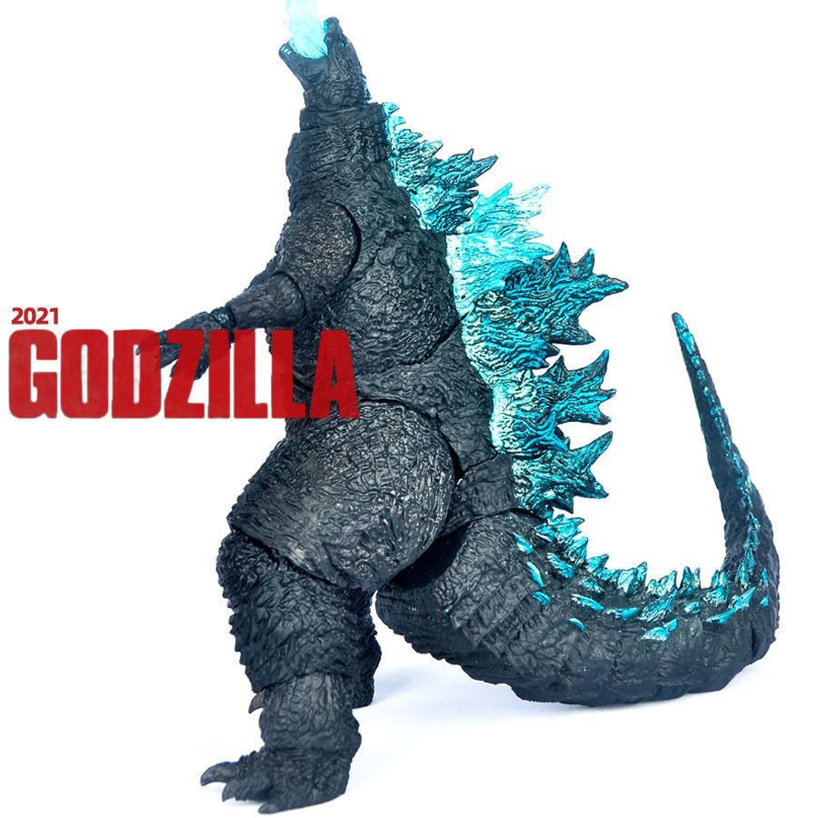 哥吉拉 哥吉拉公仔 手辦 NECA電影版哥斯拉藍色恐龍怪獸可動Godzilla手辦模型禮物玩具