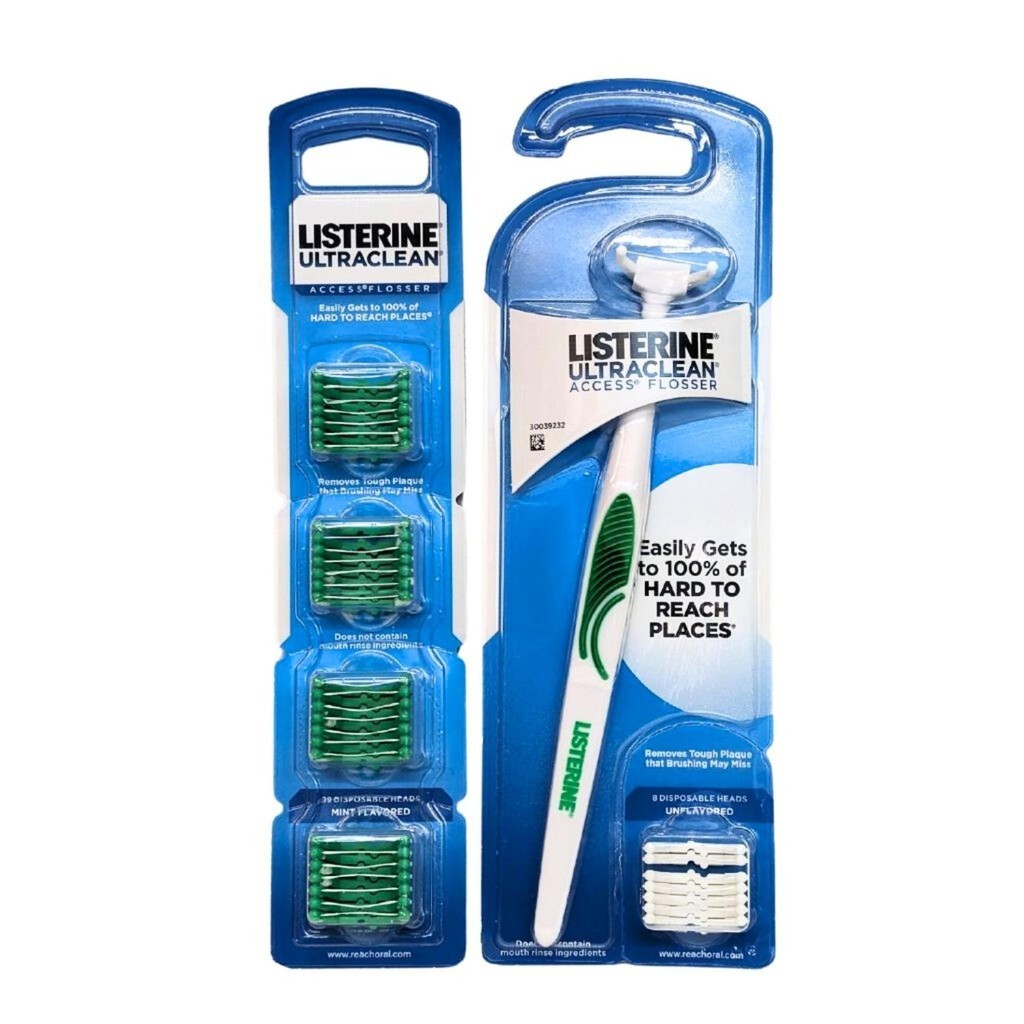 Listerine Ultraclean 牙線棒 牙線器 替換牙線 拋棄式 一次性 Access Flosser