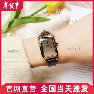 台灣熱賣✨Julius聚利時手錶女複古簡約方形複古氣質文藝學生防水石英錶腕錶