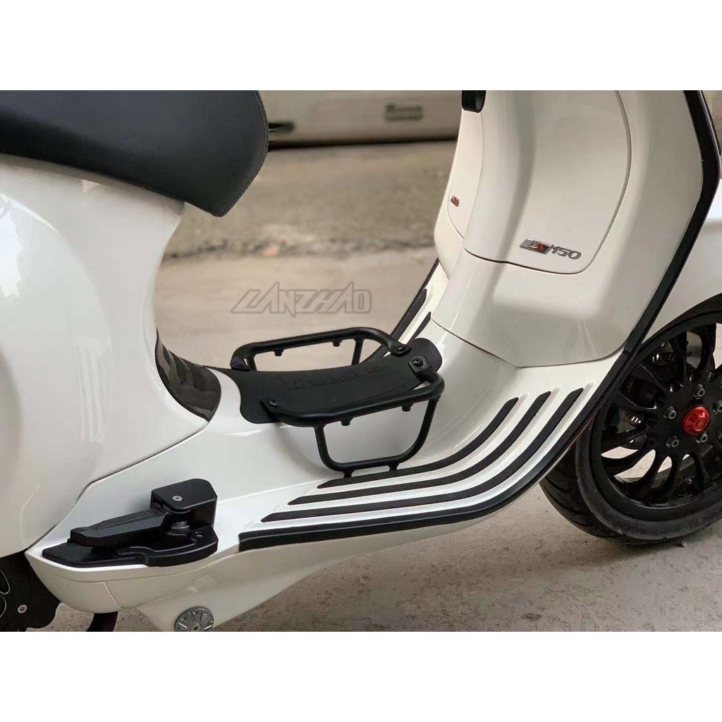 【台灣出貨】VESPA 春天 125 150 G300GTV300 改裝 置架 送網兜 行李架 電池架 腳踏