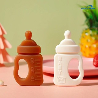 嬰兒磨牙棒 食品級牙膠 奶瓶 寶寶牙膠 小孩磨牙 3-6-12個月無毒可水煮 奶瓶形狀磨牙棒 嬰幼兒用品 X5FP