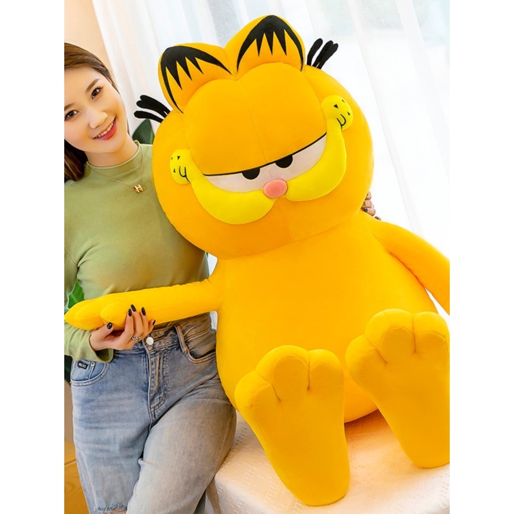正版加菲貓公仔毛絨娃娃黃色貓咪肥貓玩偶睡覺抱著大號抱枕玩具男