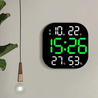 客廳時鐘 方形掛鐘 倒計時 鐘 健身房墻上數字掛鐘 農曆大號電子時鐘 日曆鐘 時鐘 掛鐘 電子鐘 計時器