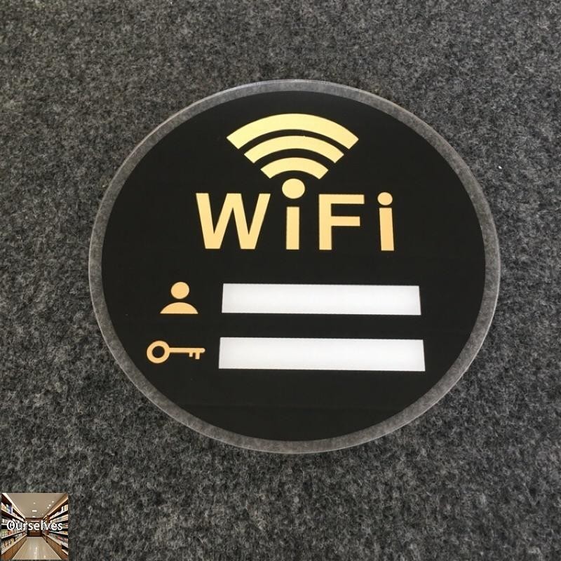 可客製 書寫款壓克力WiFi 標示牌 指示牌 商業空間 開店必備 辦公室