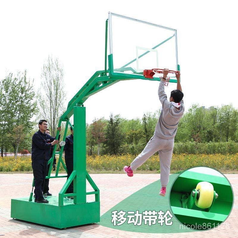 【廠傢 直銷】移動藍球架室外籃球架成人傢用訓練掛式標準學校比賽籃球架子戶外 YR3D