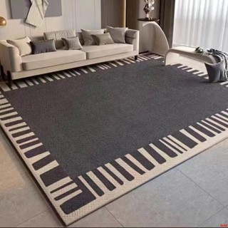 【最低價】可定製尺寸現代ins簡約地毯客廳沙發茶幾毯輕奢高級加厚防滑臥室床邊毯地墊wanrpu