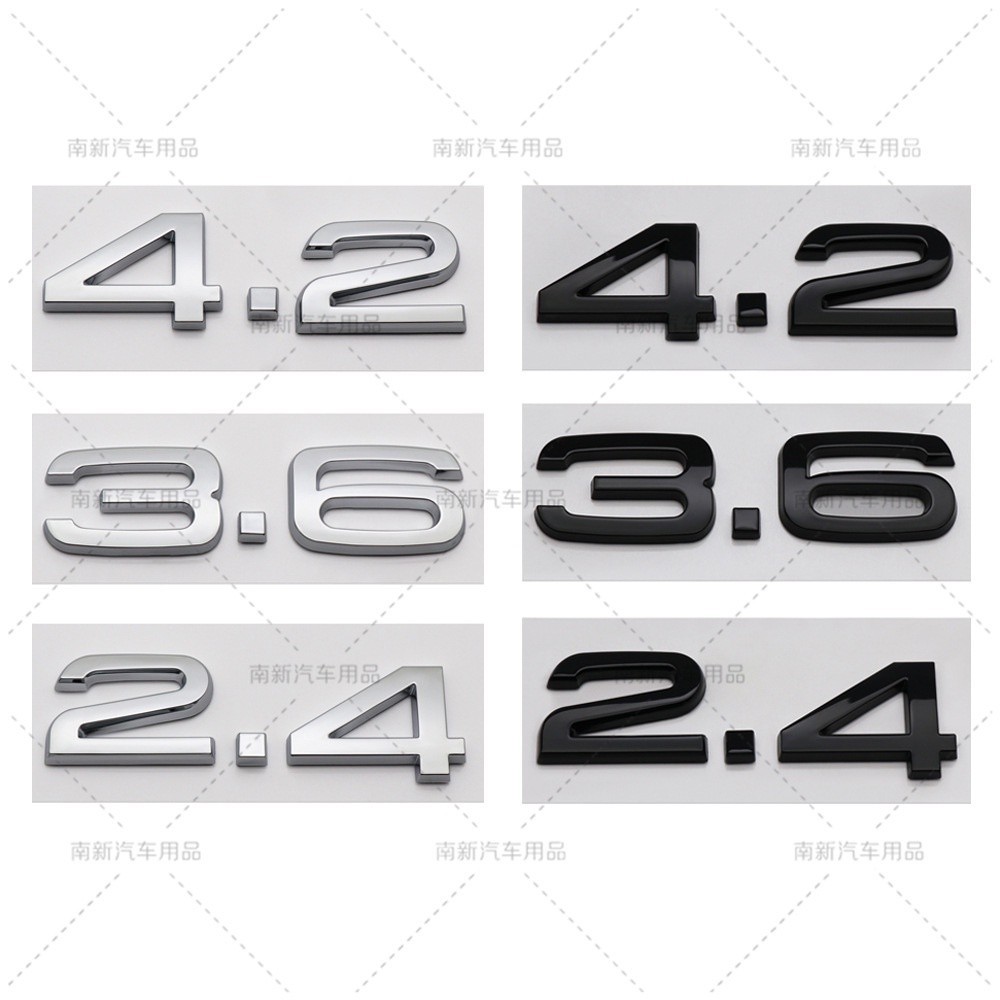 特惠⚡Audi 奧迪 改裝 車標 貼標 字標A3 A4 A5 A6 A7 A8 字標 後尾標 3.6 2.4 4.2 排