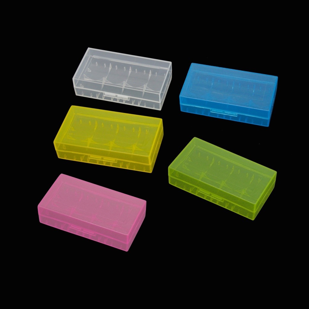 現+免運🚀電池收納盒 18650/16340鋰電池收納盒 透明彩色收納盒 電池保護盒