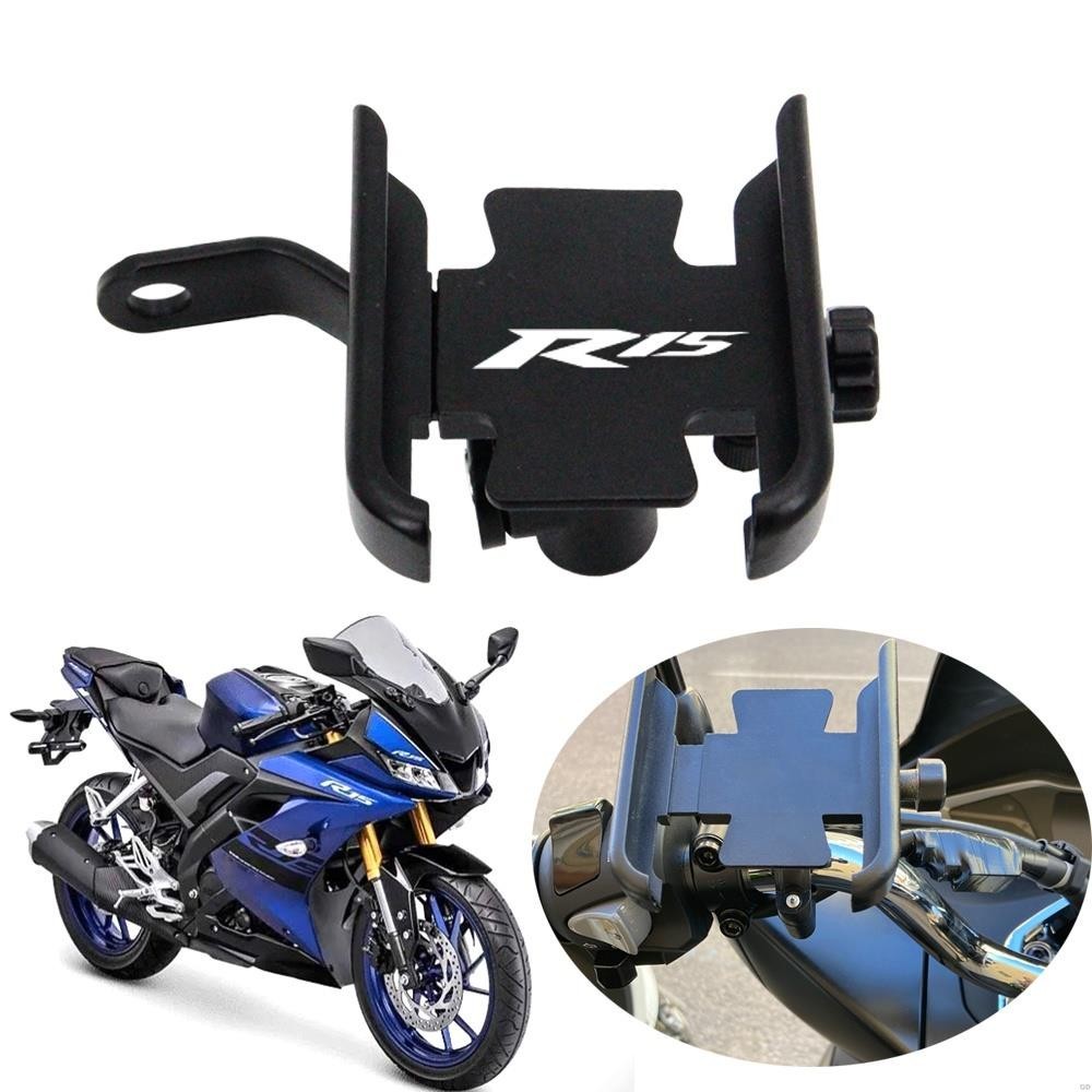 ☆山葉 適用於雅馬哈摩托車手機座 CNC YZFR15 TZF-R15 YZF R15 配件車把支架支架