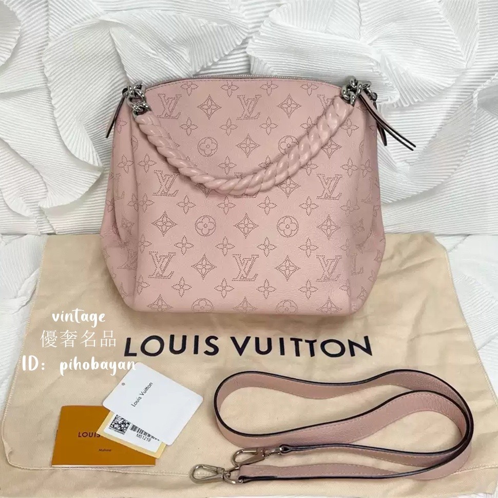 LV Babylone chain bb Mahina 手袋 M51219 路易威登 粉色手提包 單肩包 斜跨包